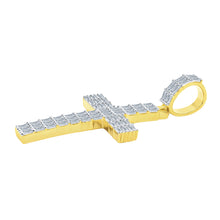 GEM CROSS STERLING SILVER MOISSANITE PENDANT|  994591