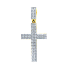 GEM CROSS STERLING SILVER MOISSANITE PENDANT|  994591