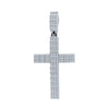 GEM CROSS STERLING SILVER MOISSANITE PENDANT|  994591