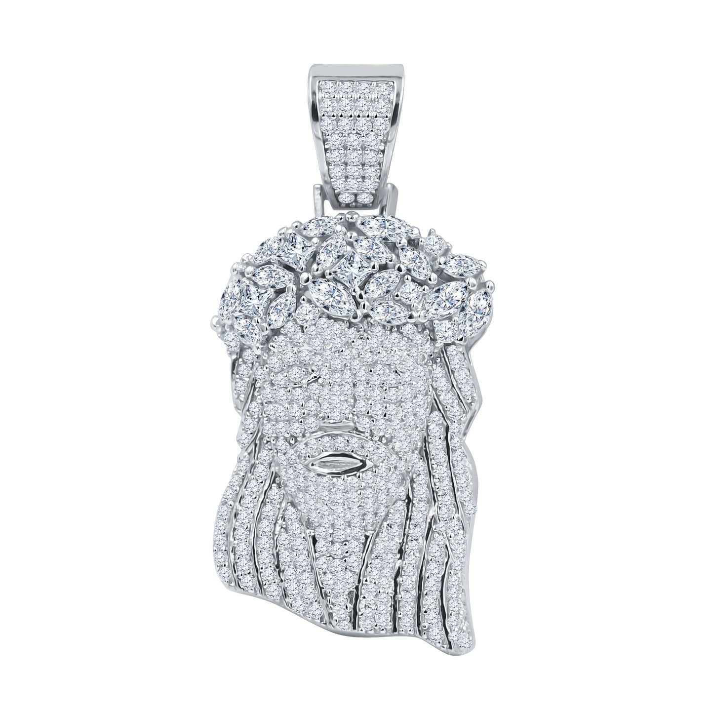 GEM SAVIOR 925 STERLING SILVER PENDANT MOISSANITE | 994581