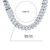 ZARIF 18MM 925 MOISSANITE CUBAN CHAIN | 994511