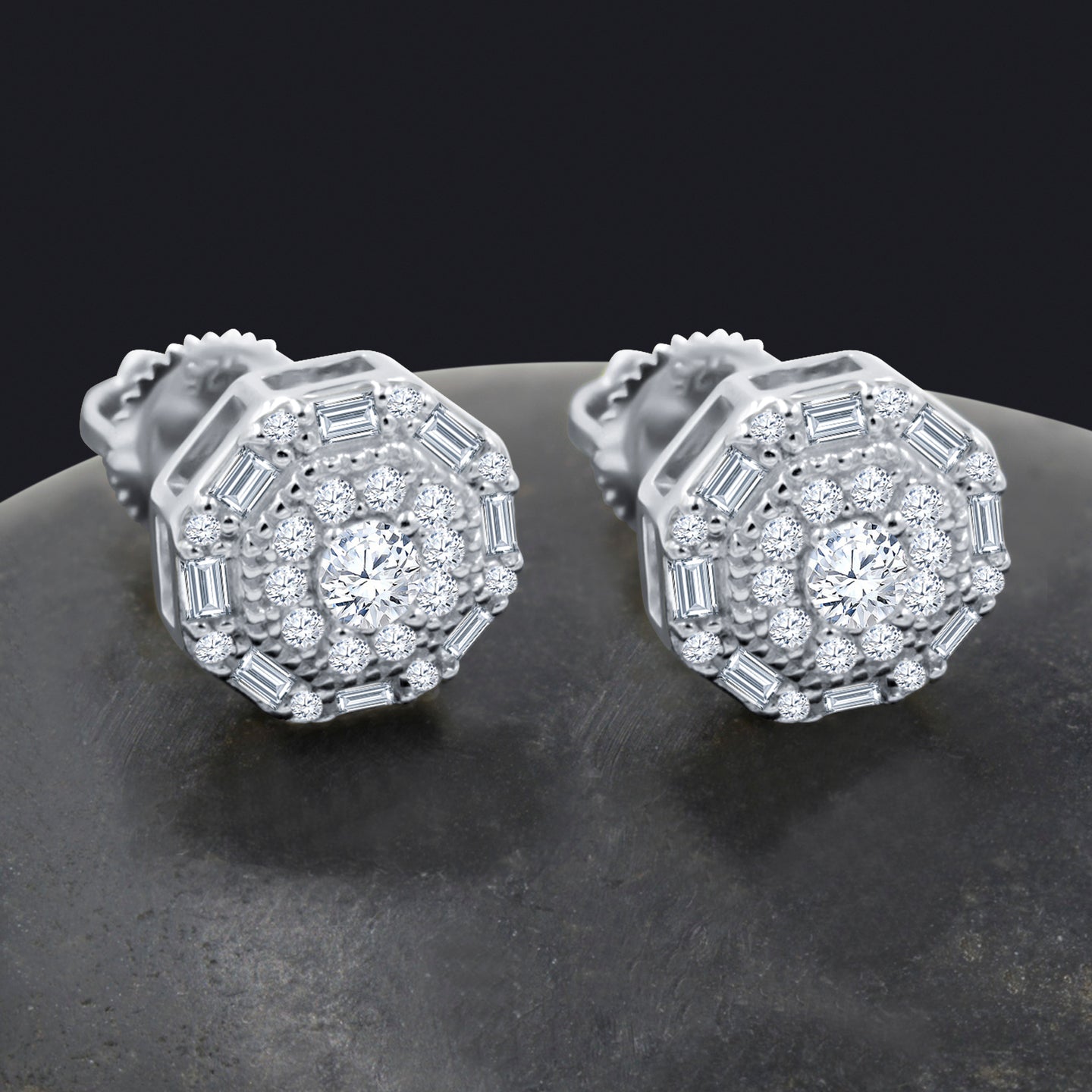 9221801 | WHISPERING ICE STERLING SILVER CZ EARRINGS