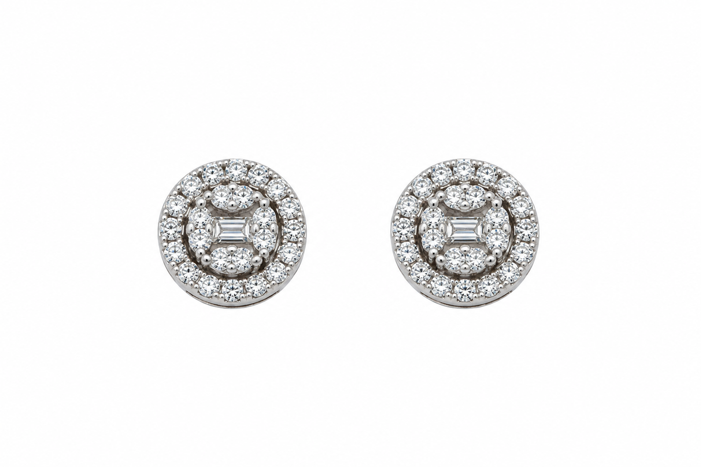 9911891 | 925 Moissanite Rhodium Earring