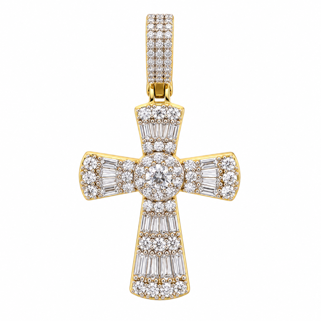995592 | 925 Moissanite Gold Pendant