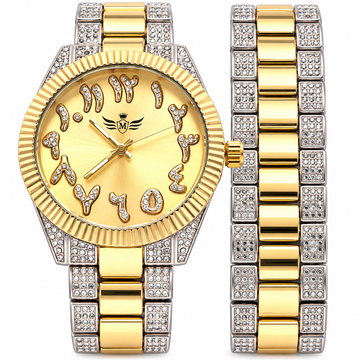 5306242 | Ultra Bling TT Gold White MOP Watch