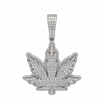 9912111 | 3.52 CTW 925 Silver Moissanite Rhodium Pendant