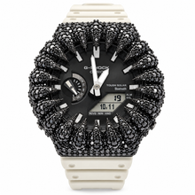 590423 | Brass Moissanite Black Cone Bezel G-Shock Watch