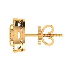 CAPER 10K GOLD MOISSANITE EARRINGS I 980122