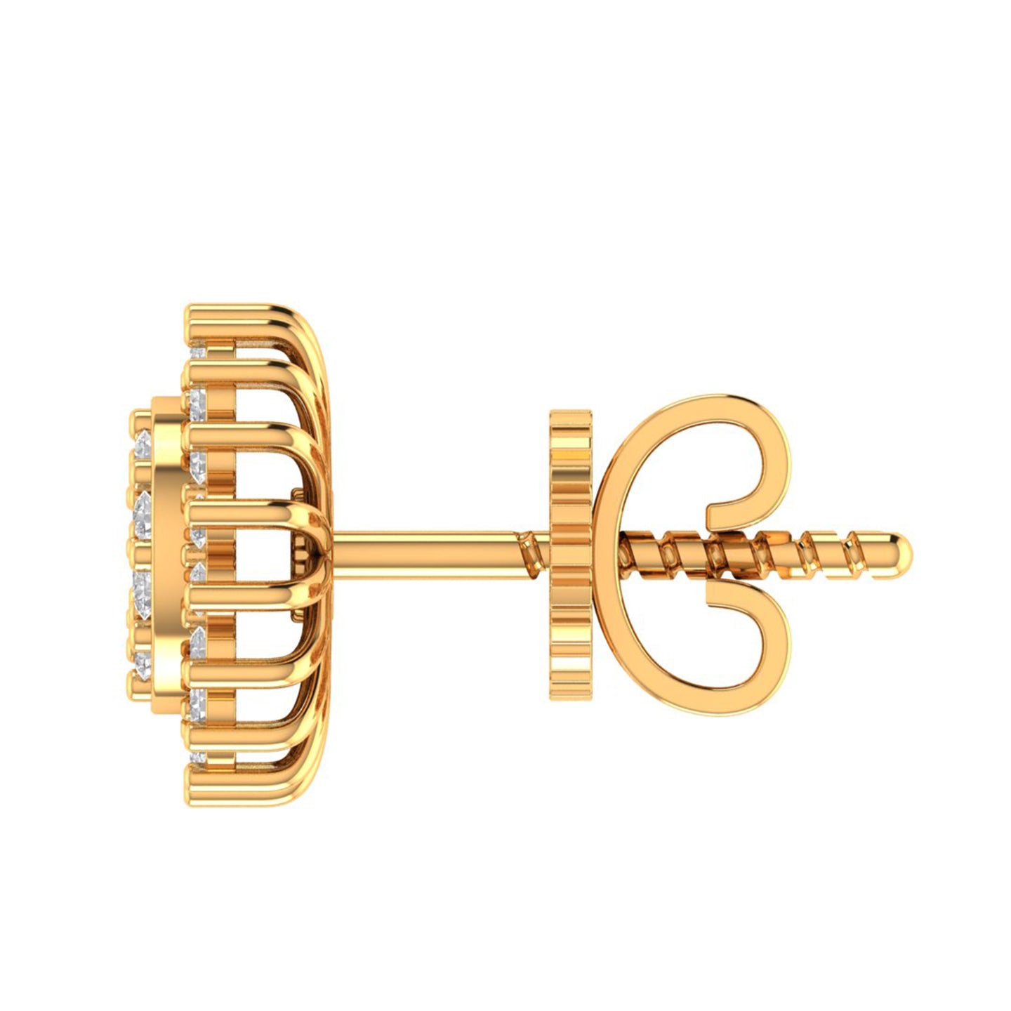 SANGUINE 10K GOLD MOISSANITE EARRINGS I 980052