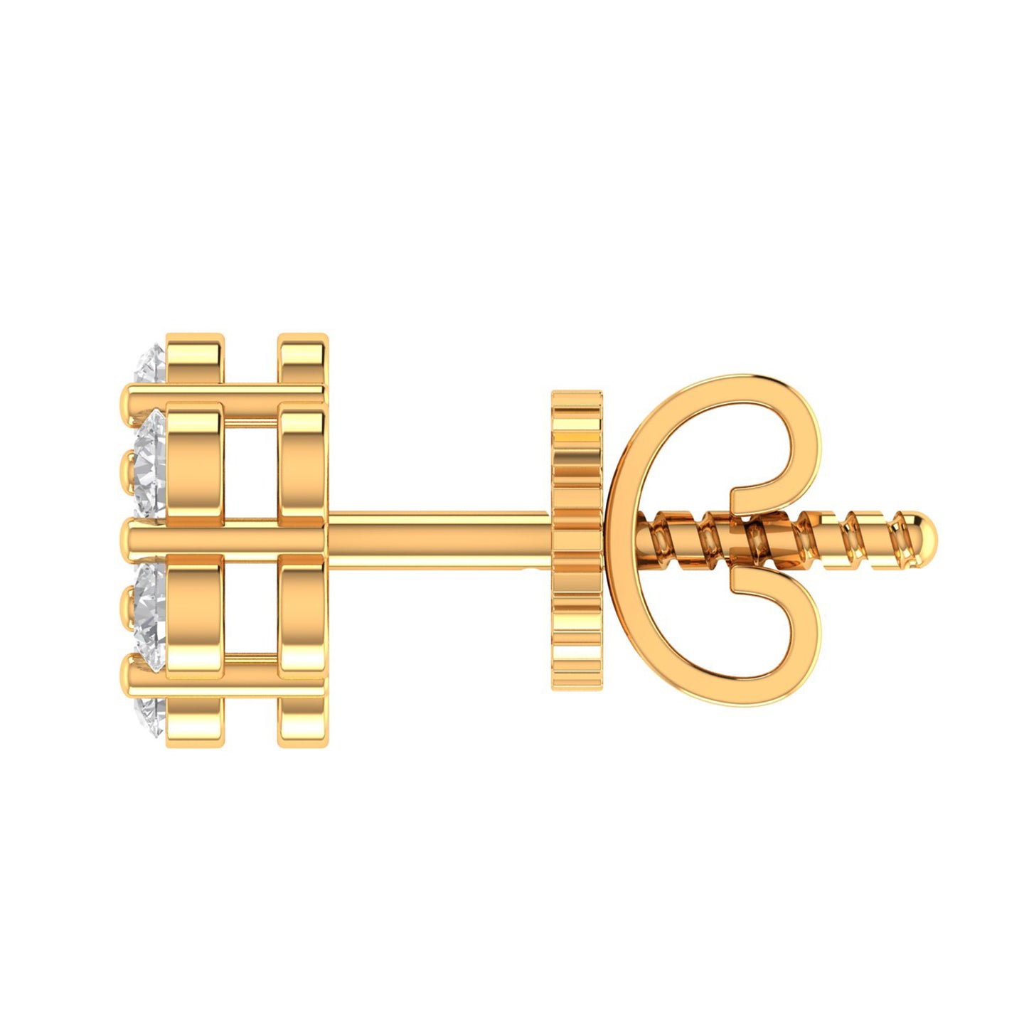 MIRTH 10K GOLD MOISSANITE EARRINGS I 980072