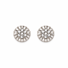 9100321 | 0.64 CTW Brass Moissanite Rhodium Earring