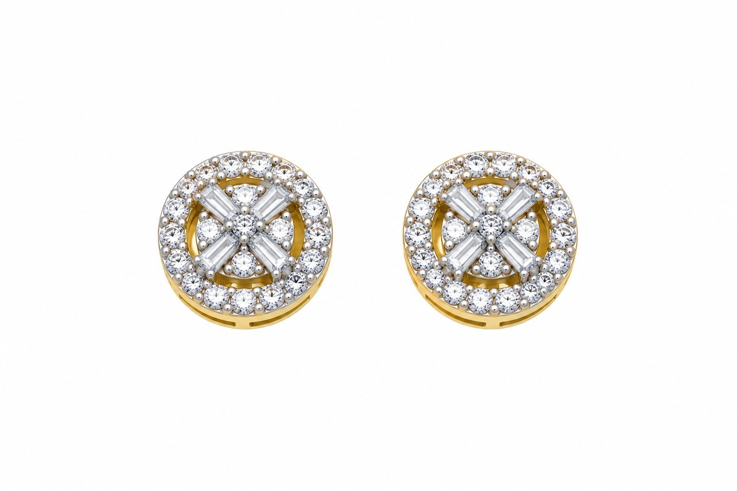 9911852 | 925 Moissanite Gold Earring