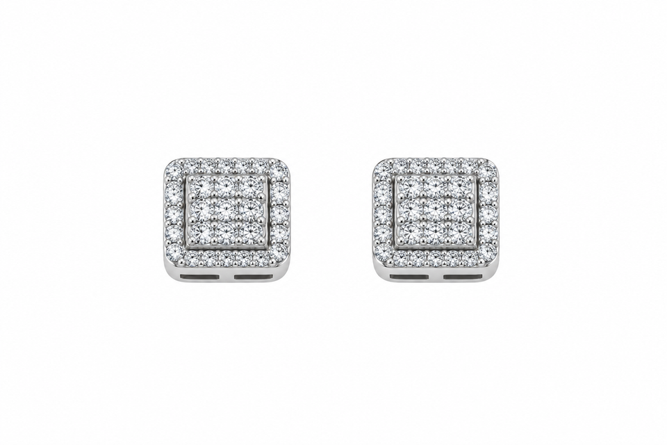 9911881 | 925 Moissanite Rhodium Earring