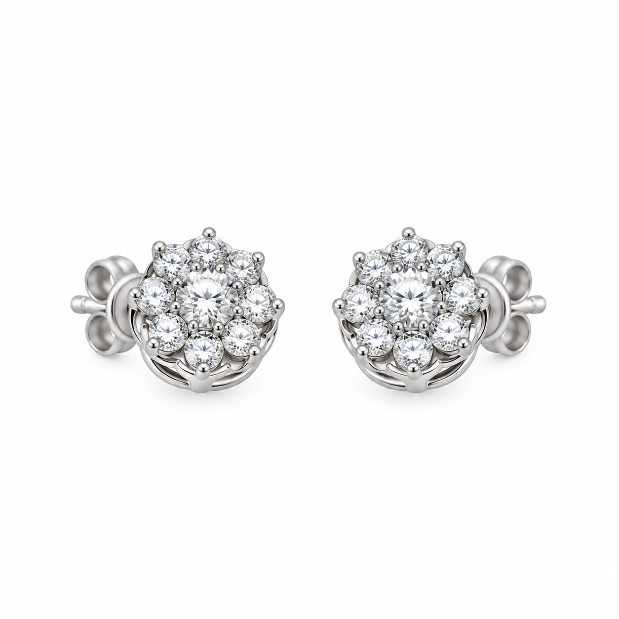 9911841 | 925 Moissanite Rhodium Earring