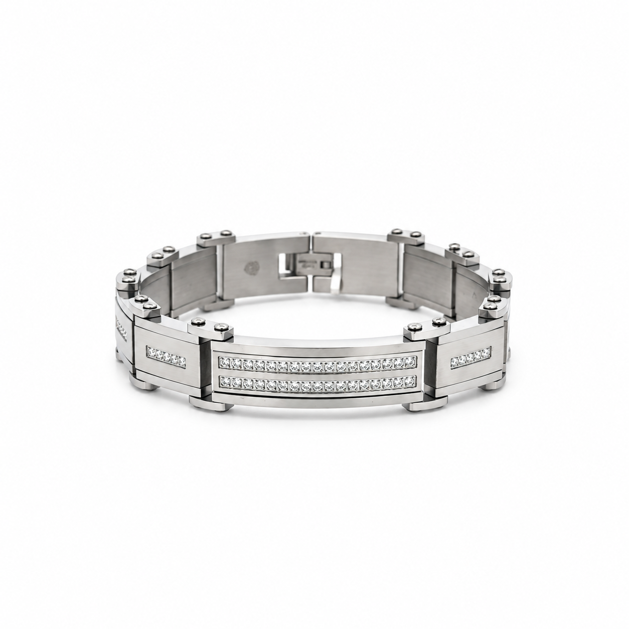9312721 | Steel Moissanite Rhodium Bracelet