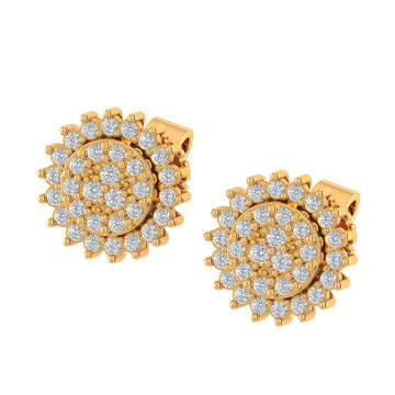 SANGUINE 10K GOLD MOISSANITE EARRINGS I 980052