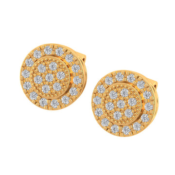 GILDED 10K GOLD MOISSANITE EARRINGS I 980042