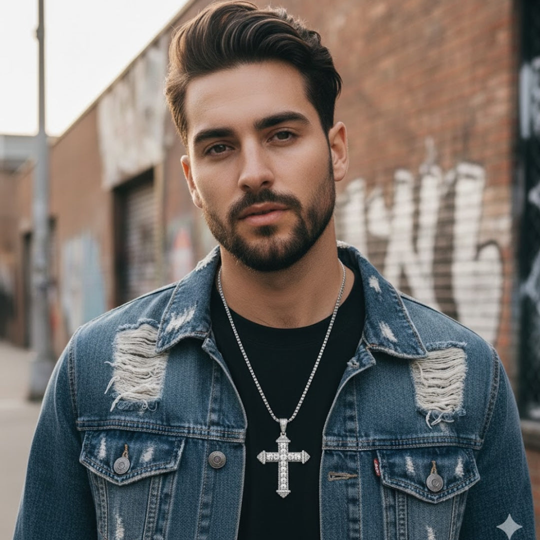 980471 | 1.358ctw VS/D 925 LGD Diamond Rhodium Pendant