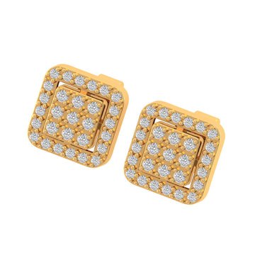 CLANNISH 10K GOLD MOISSANITE EARRINGS I 980032
