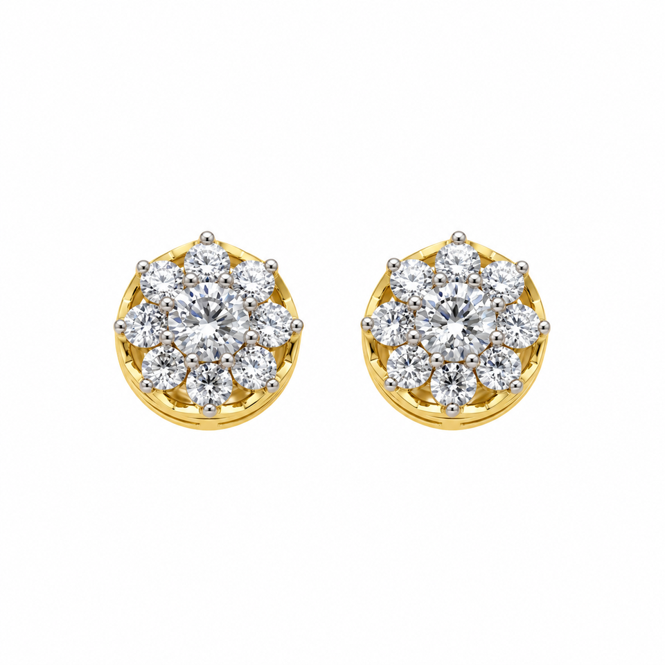 9911842 | 925 Moissanite Rhodium Earring