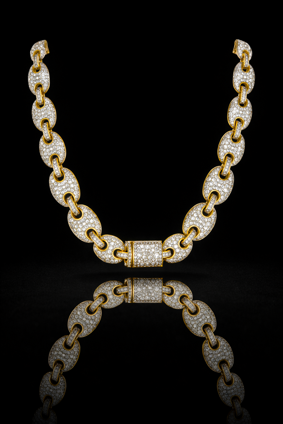 963842 | CZ Brass Gold Chain