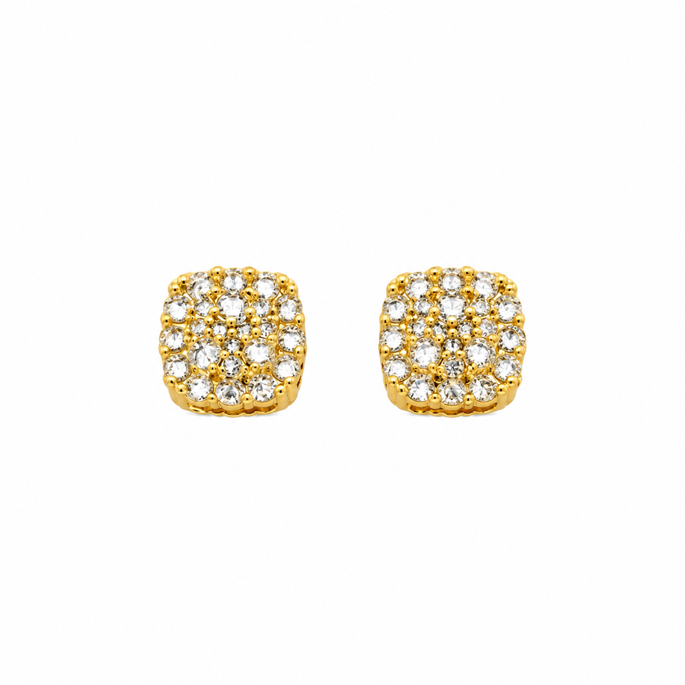 9100452 | 0.60 CTW Brass Moissanite Gold Earring