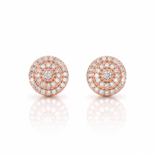 999125 | 925 Moissanite Rose Gold Earrings