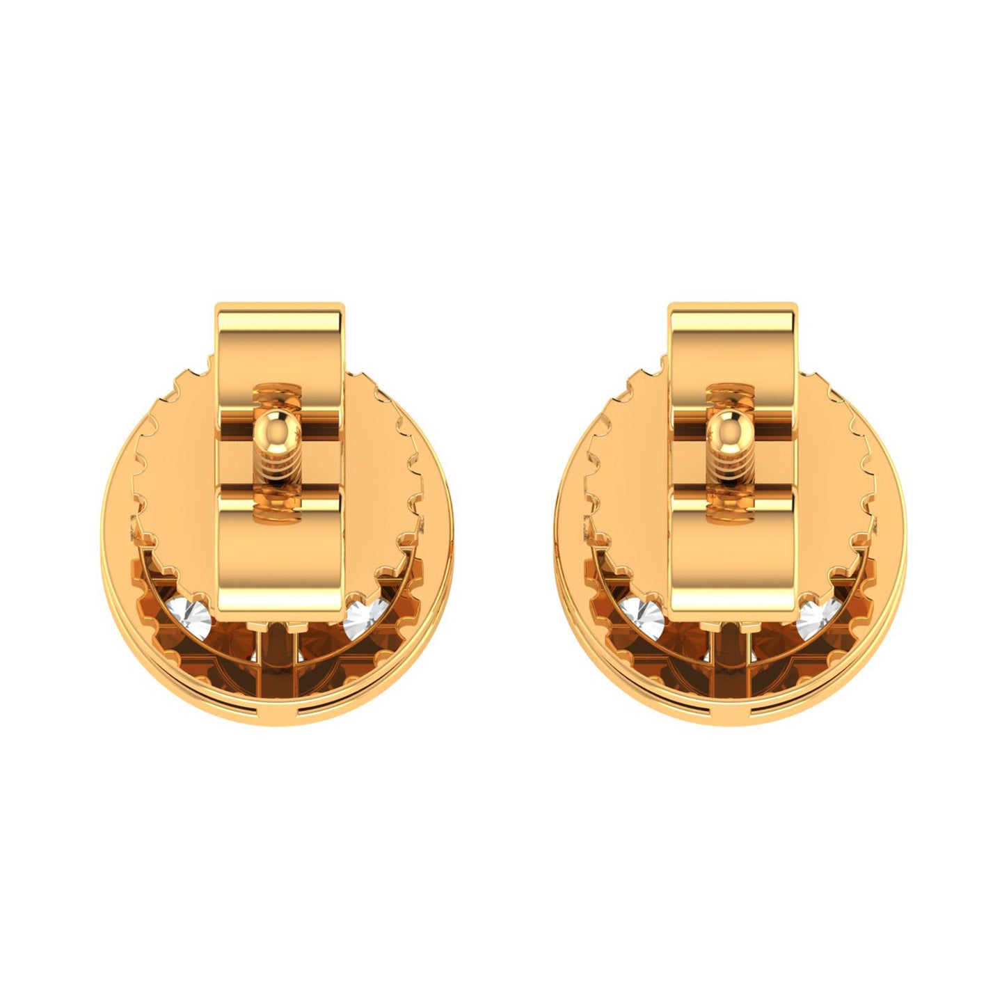 ANTIC 10K GOLD MOISSANITE EARRINGS I 980102