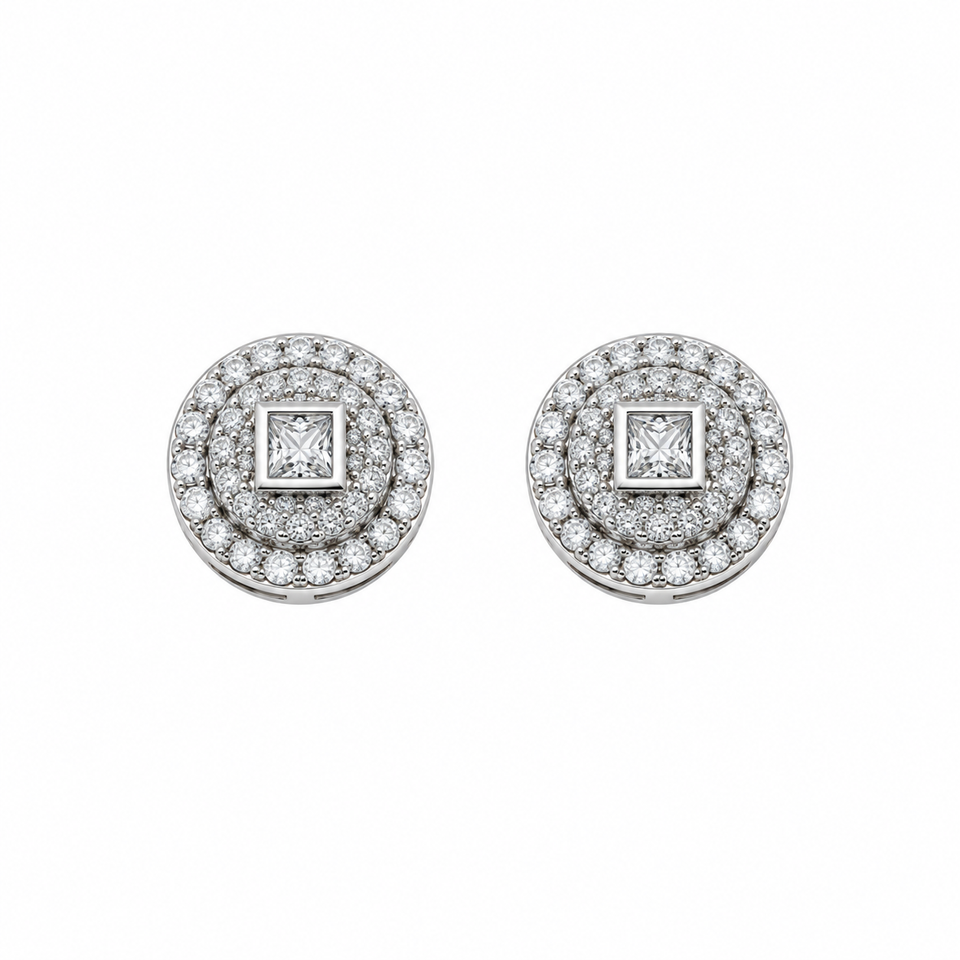 9911871 | 925 Moissanite Rhodium Earring