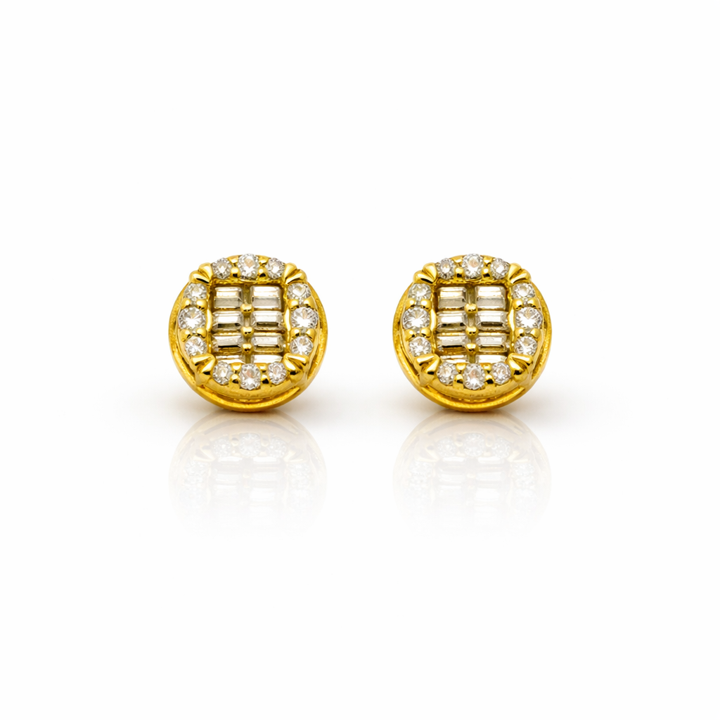 999532 | 925 Moissanite Gold Earring