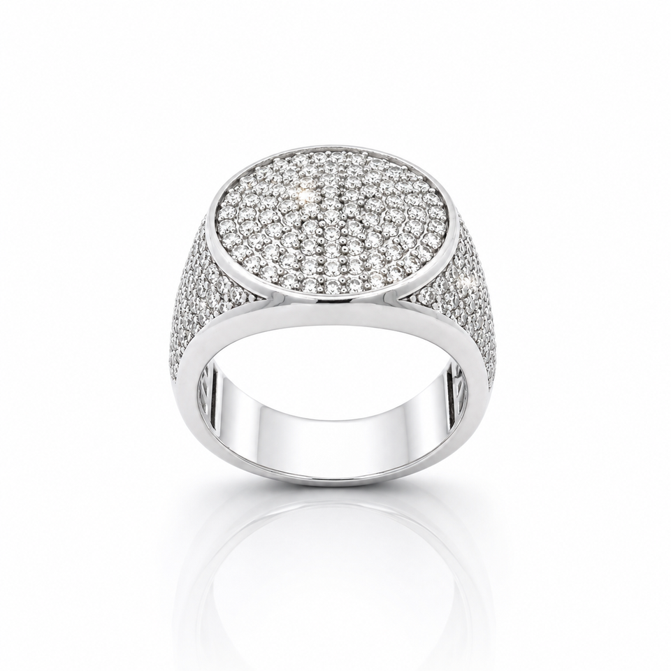 9911481 | 925 Moissanite Rhodium Ring