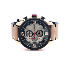 ENTHRAL CURREN BLACK LEATHER ICED OUT WATCH I 541063