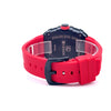 REVELAR CURREN RED LEATHER ICED OUT WATCH I 541566