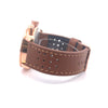 SOLIVRA CURREN BROWN LEATHER ICED OUT WATCH I 5415929