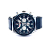 DAYA CURREN BLUE LEATHER ICED OUT MENS WATCH I 541633