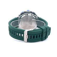 VERVA CURREN GREEN LEATHER ICED OUT WATCH I 5416622