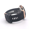 VERVA CURREN BLACK LEATHER ICED OUT WATCH I 541663