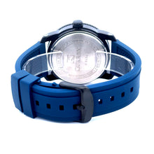 ROKI METAL BLUE BACK STAINLESS ICED OUT MENS WATCH I 541726