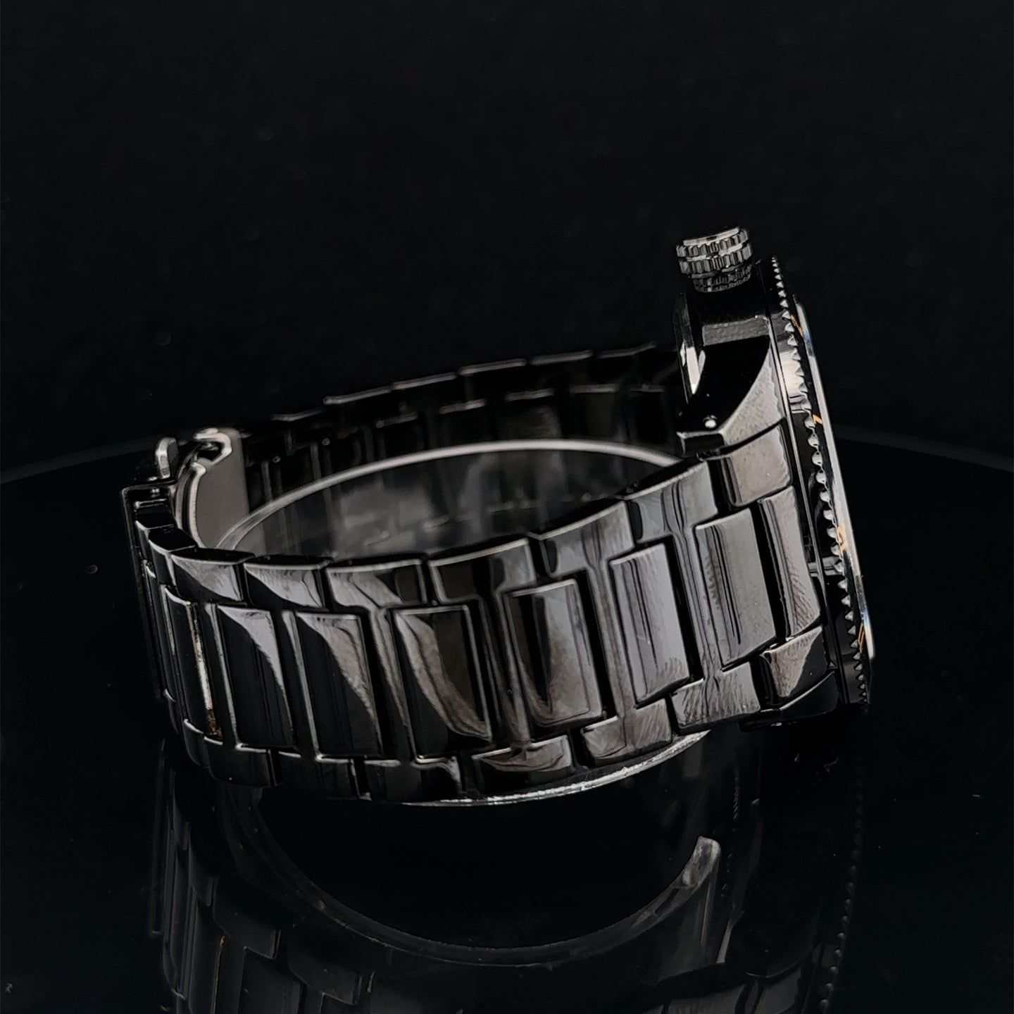 PENUMBRA METAL BACK STAINLESS ICED OUT MENS WATCH I 551703