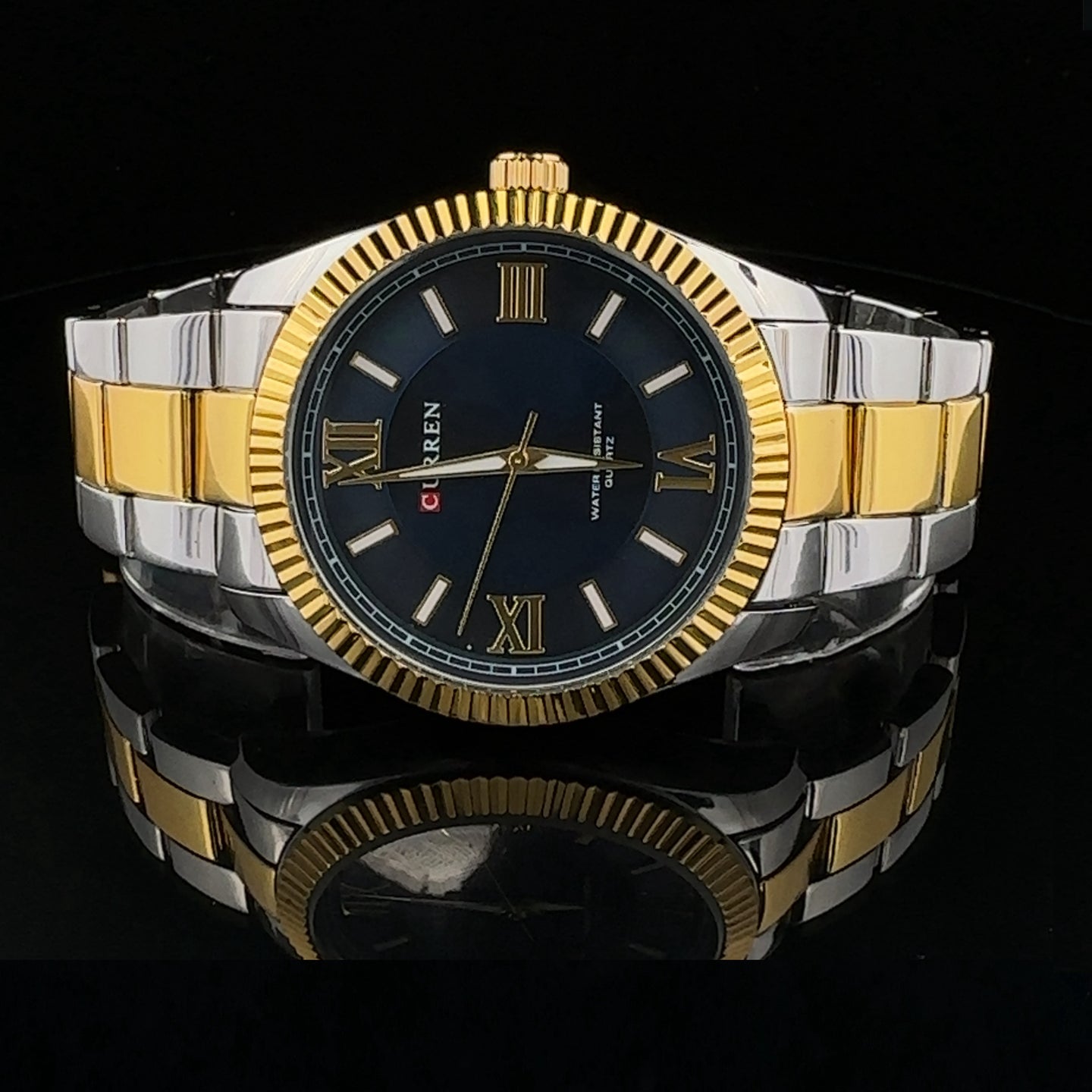 SERENDIPITY METAL BACK STAINLESS ICED OUT MENS WATCH I 5517113