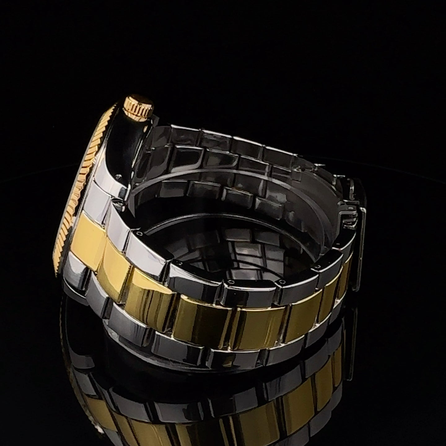 SERENDIPITY METAL BACK STAINLESS ICED OUT MENS WATCH I 5517113