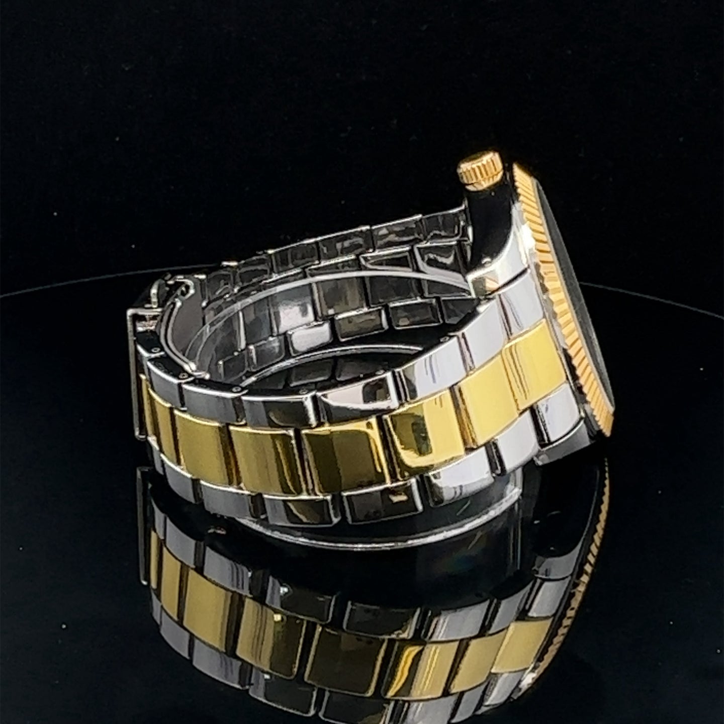 SERENDIPITY METAL BACK CURREN ICED OUT MENS WATCH I 551718