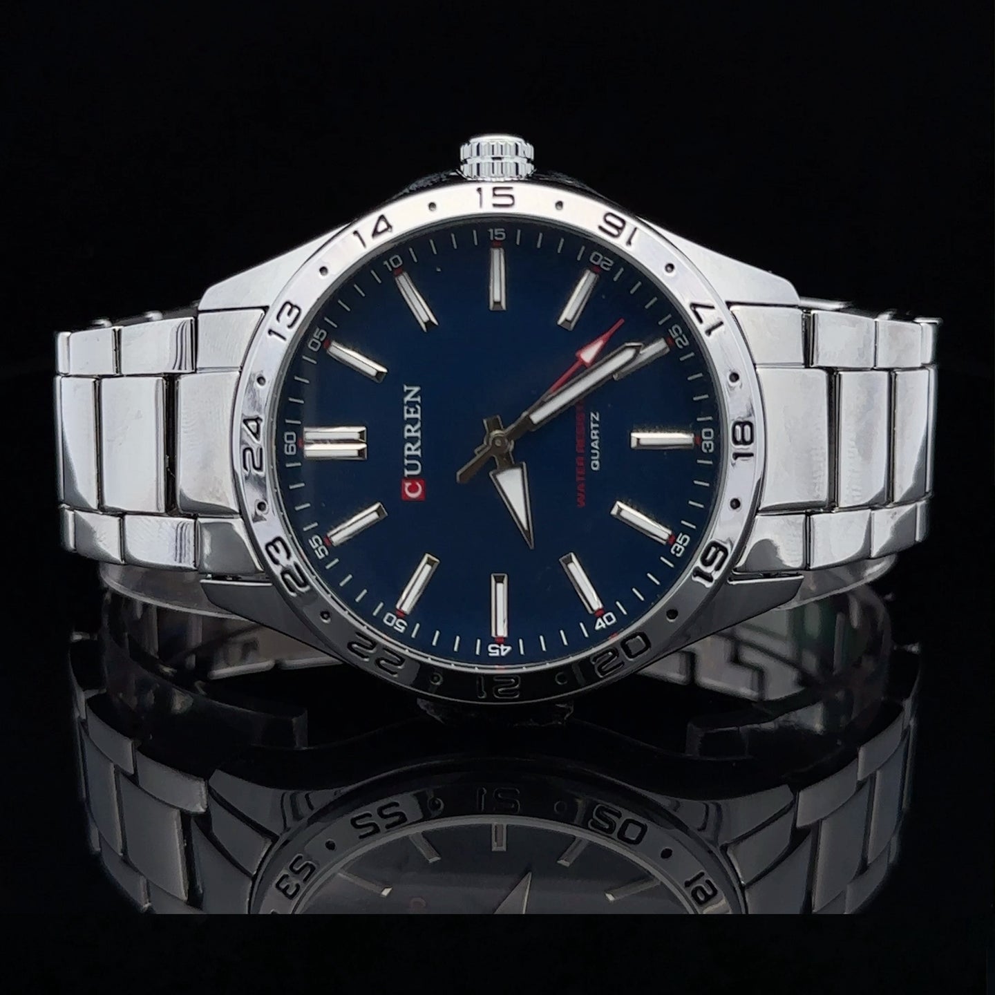 EUNOIA METAL BACK CURREN ICED OUT MENS WATCH I 5517313