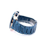 SOLIVAGANT METAL BACK BLUE STAINLESS ICED OUT WATCH I 5517813