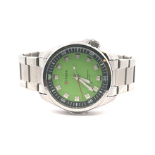 VESTIGE METAL BACK GREEN STAINLESS ICED OUT WATCH I 5517922