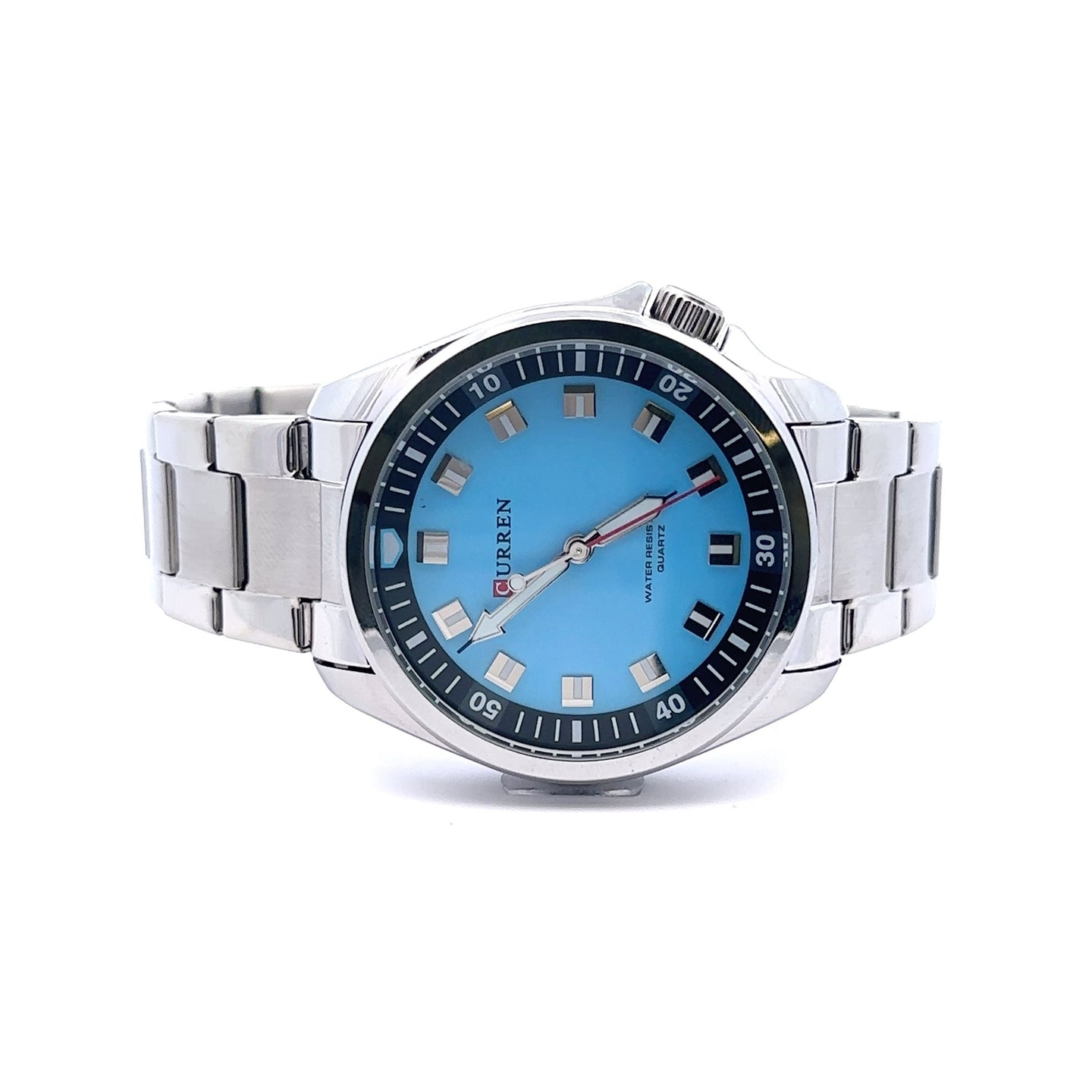 VESTIGE METAL BACK BLUE CURREN ICED OUT WATCH I 5517913