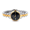 ZEVA METAL TWO TONE BLACK BACK STAINLESS ICED OUT MENS WATCH I 551838