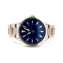 TREZIK METAL SILVER BLUE CURREN ICED OUT MENS WATCH I 5518413