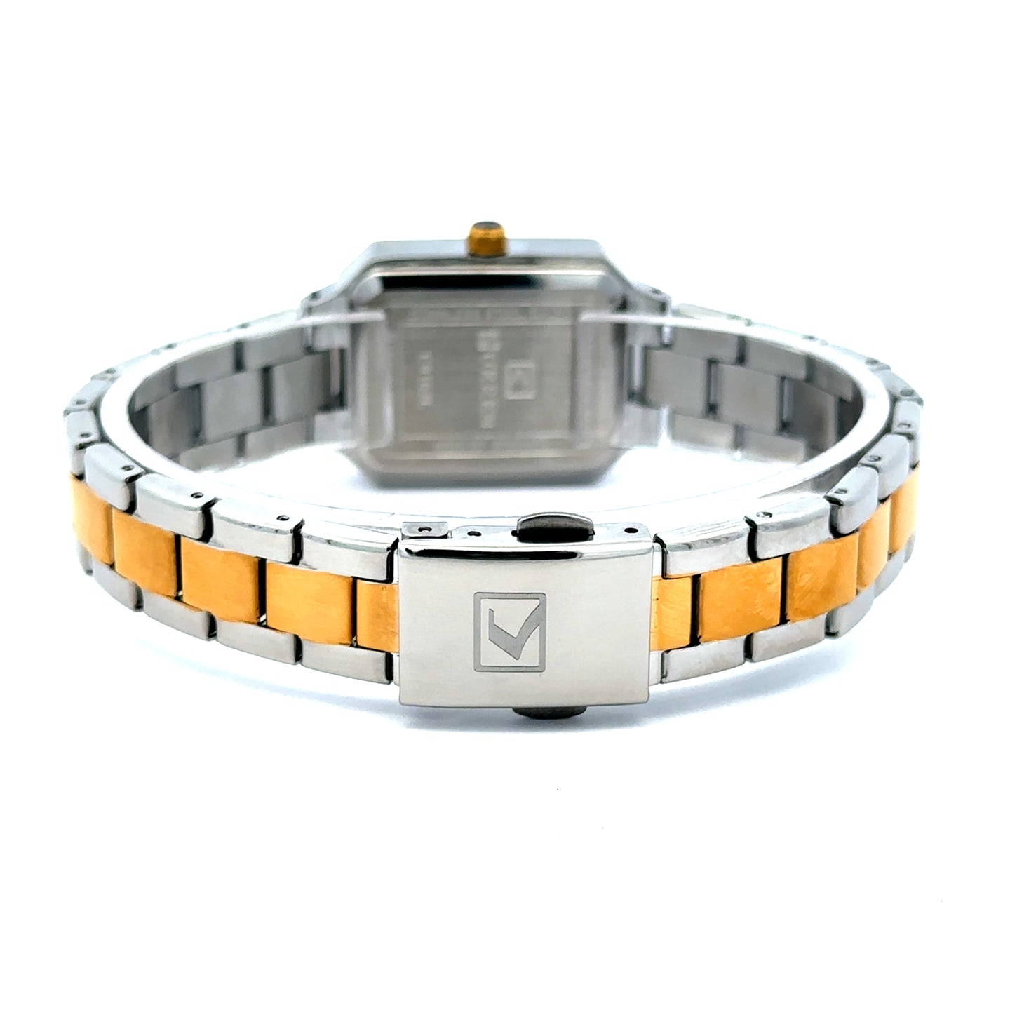 TRIV ALLOY GOLD BLACK STAINLESS ICED OUT MENS WATCH I 551978