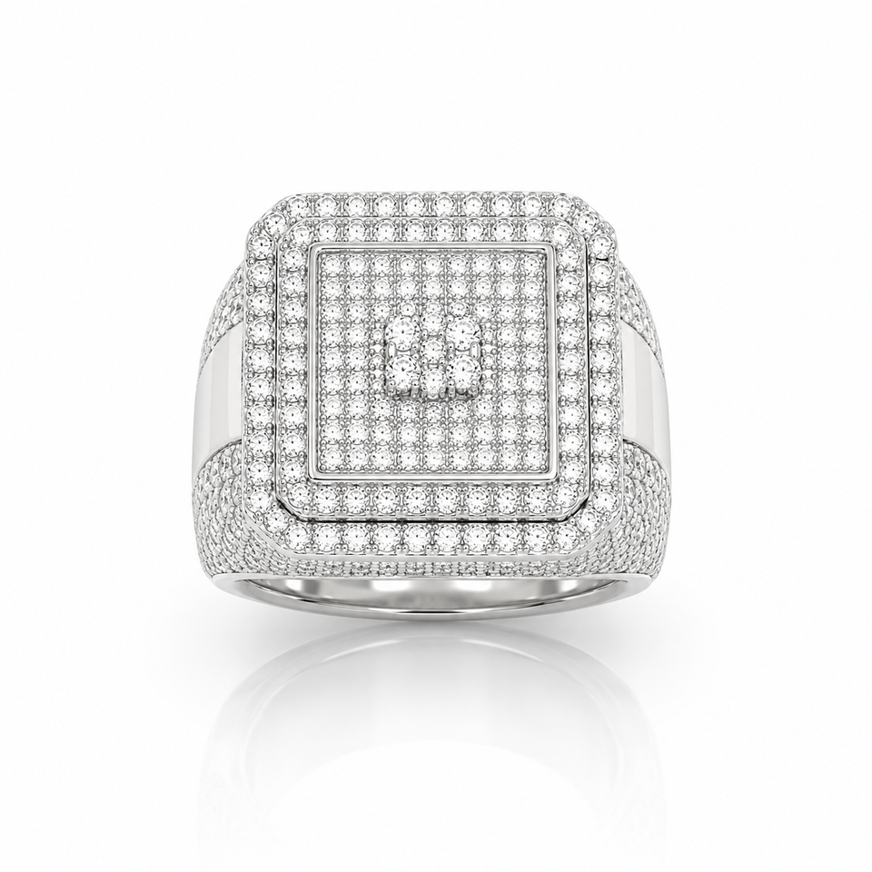 992411 | 925 Moissanite Rhodium Ring